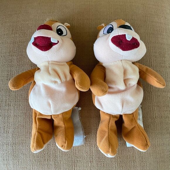 Lot of Disney Mini Bean Bag Stuffed Animals: Chip & Dale. EUC! - Picture 3 of 5